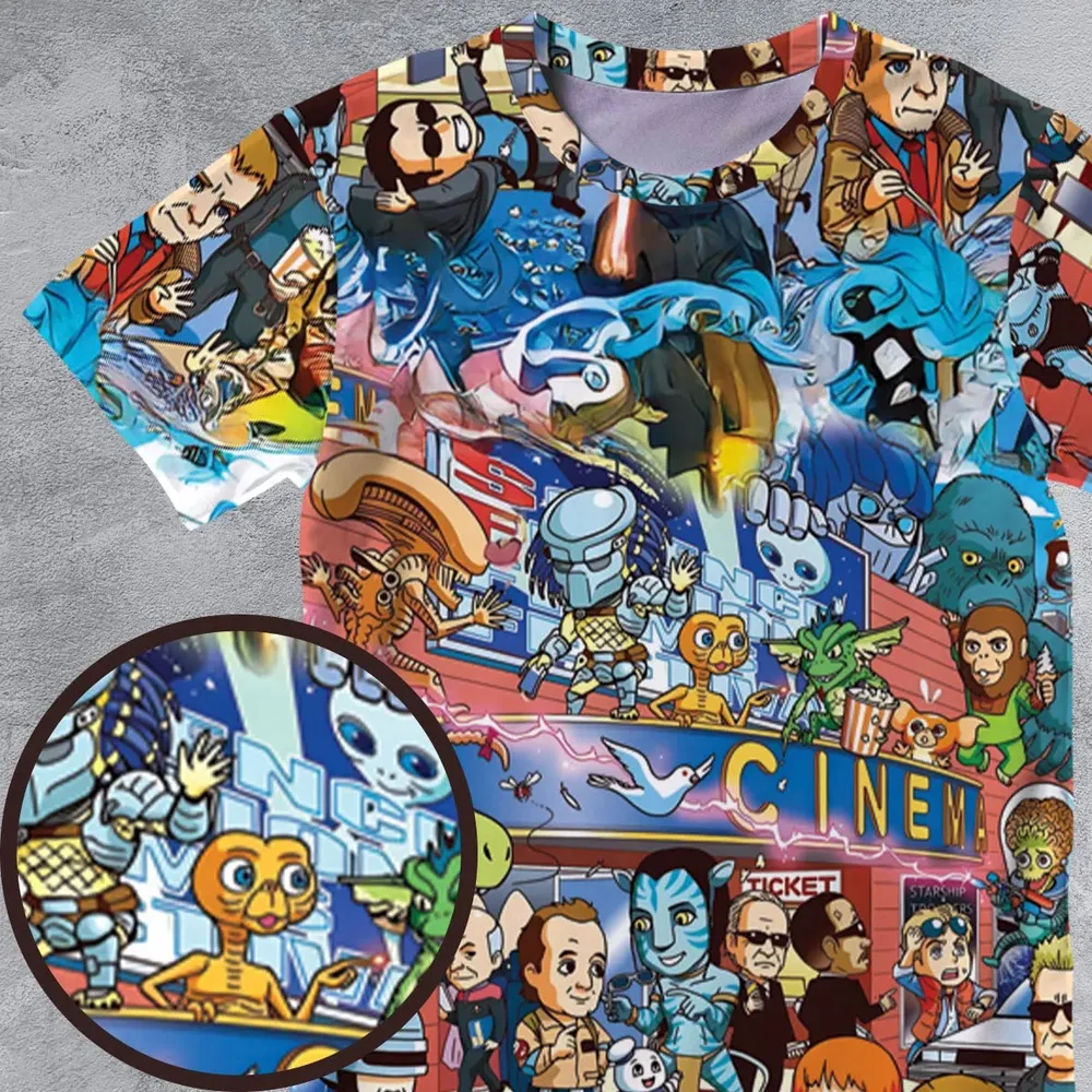 A Space Odyssey All-Over Print Unisex T-Shirt - 4