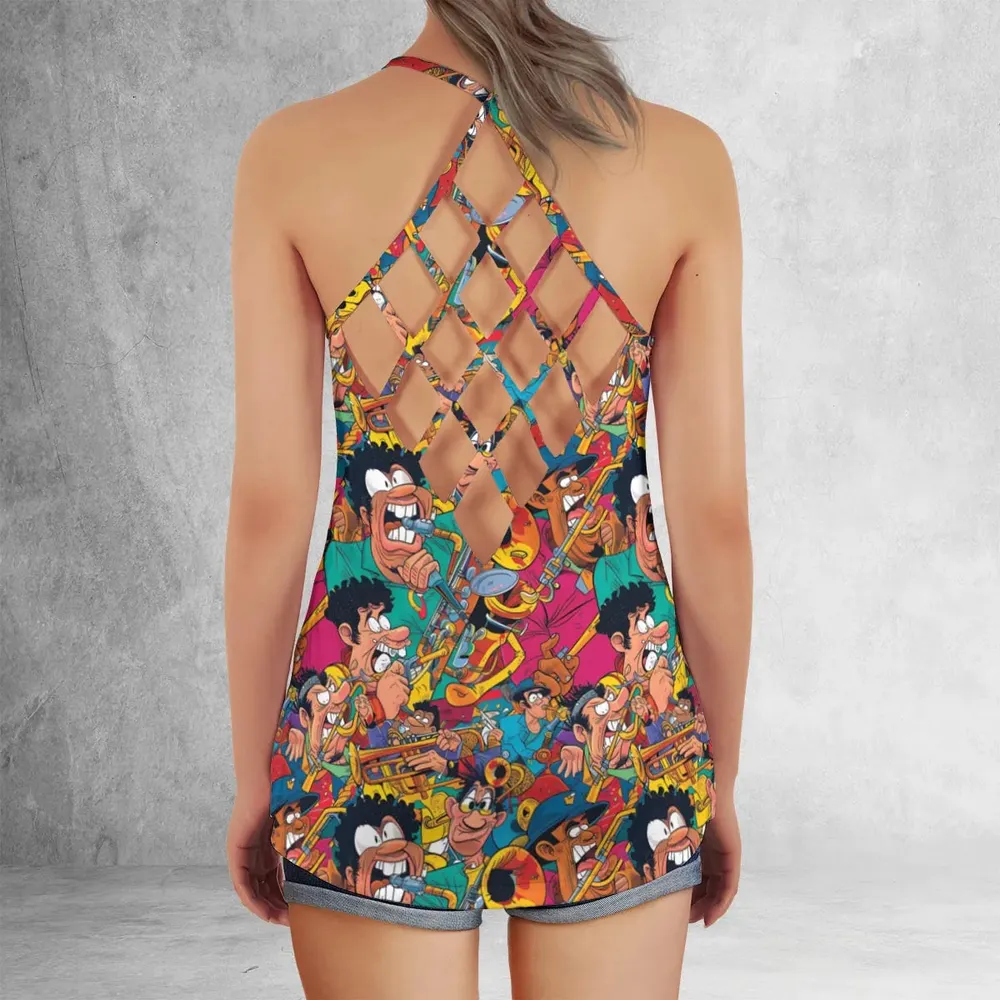 Fat Albert Animated Spin-offs Criss Cross Tank Top - 3