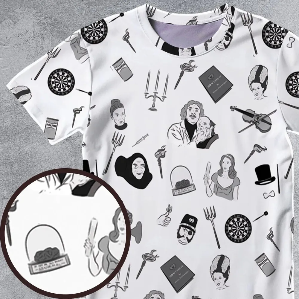 Pronounce Fronkenstein Young Frankenstein All-Over Print Unisex T-Shirt - 4