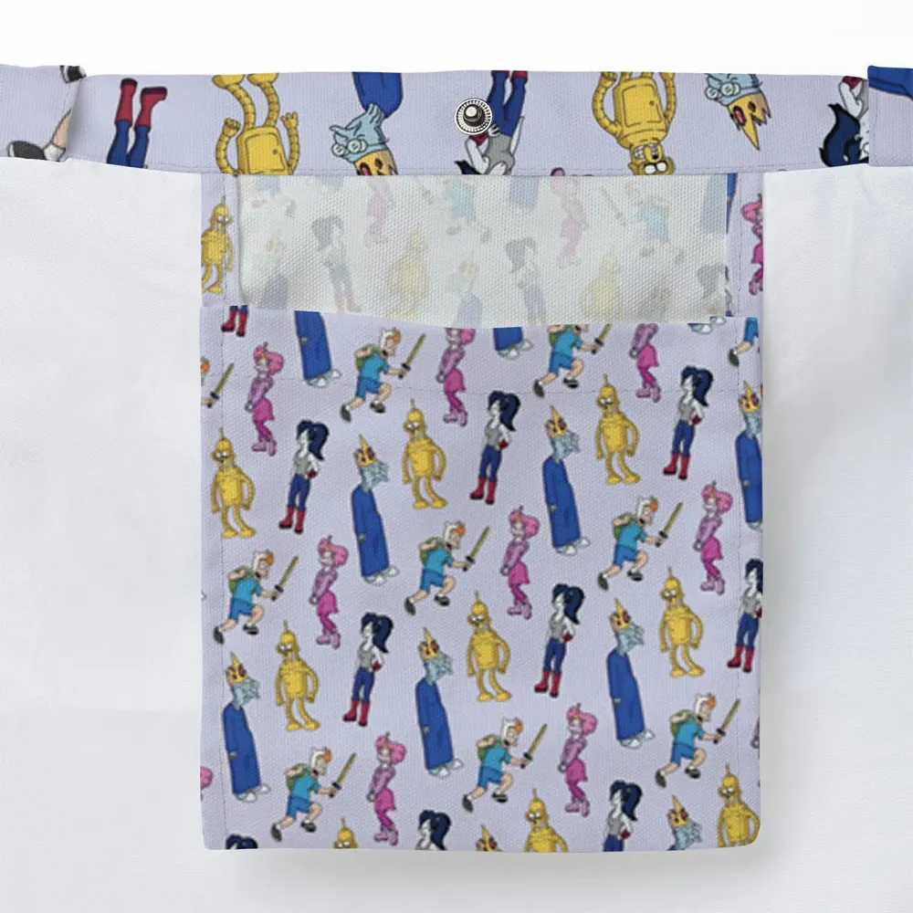 Future Time Futurama Adventure Time Mashup Large Tote Bag - 3