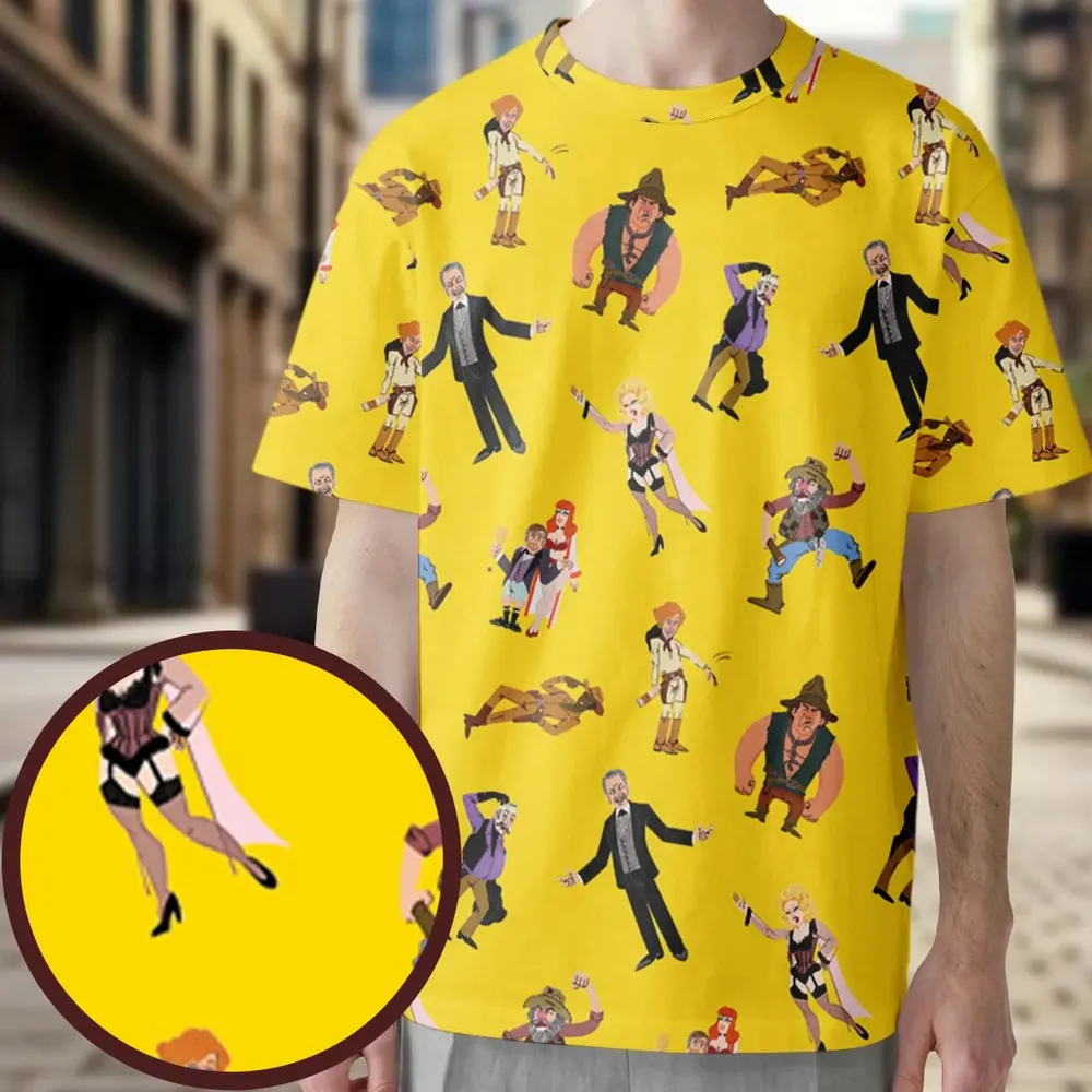 Blazing Saddles Characters All-Over Print Unisex T-Shirt - 3