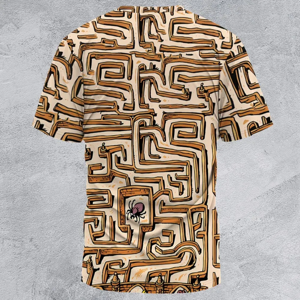 Fantasy Drip Labyrinth All-Over Print Unisex T-Shirt - 2