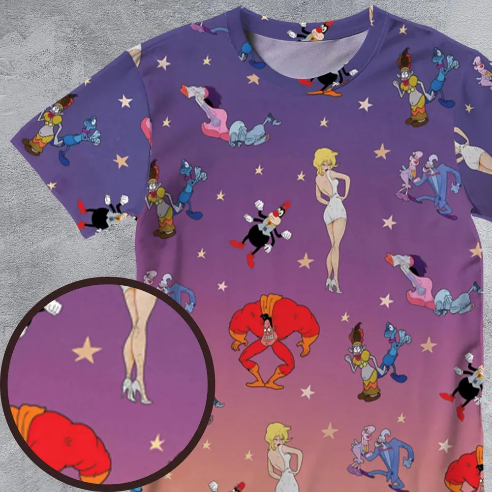 Cool World Cartoon Characters All-Over Print Unisex T-Shirt - 4