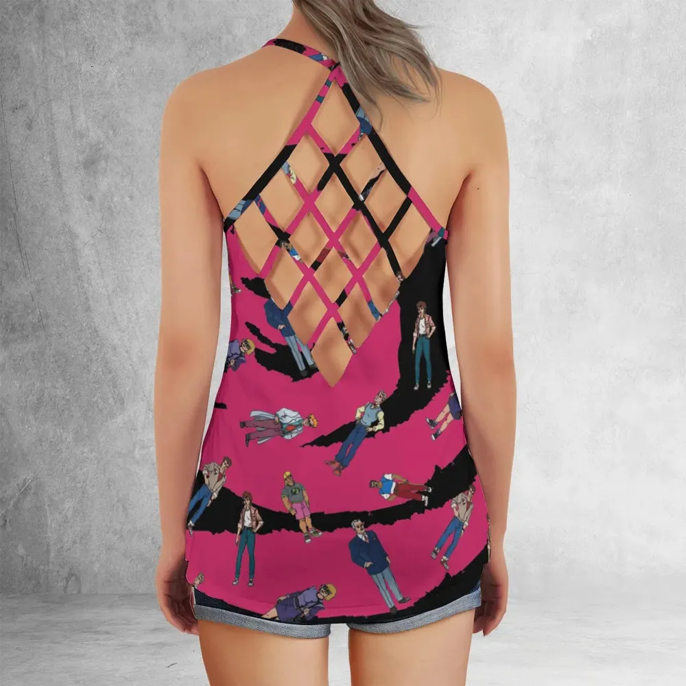 James Bond JR Cartoon characters Criss Cross Tank Top - 3