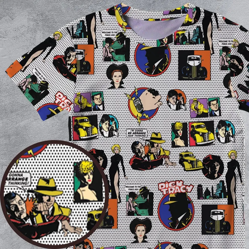 Vintage 90s Dick Tracy All-Over Print Unisex T-Shirt - 4