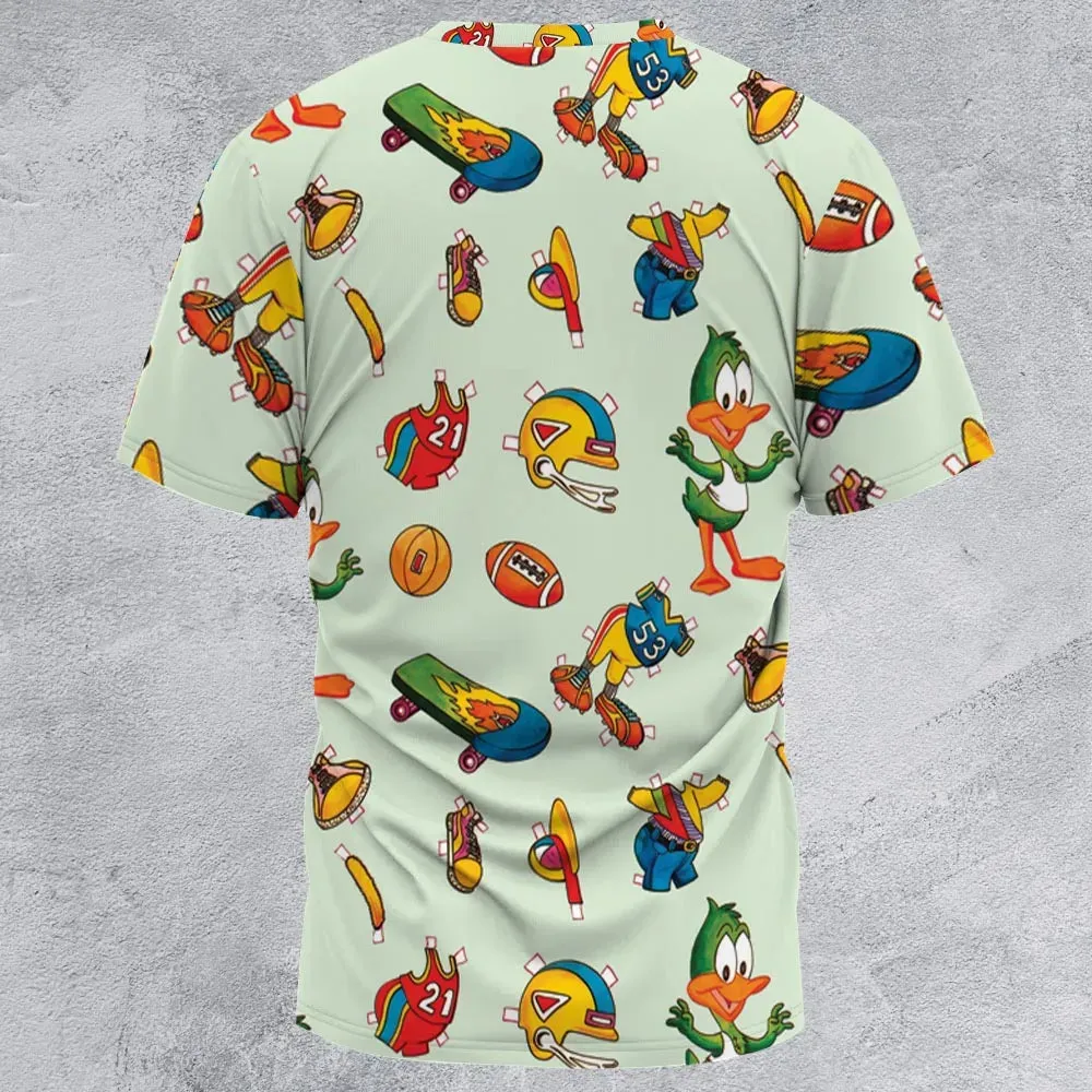 Plucky Duck Tiny Toon Adventures All-Over Print Unisex T-Shirt - 2