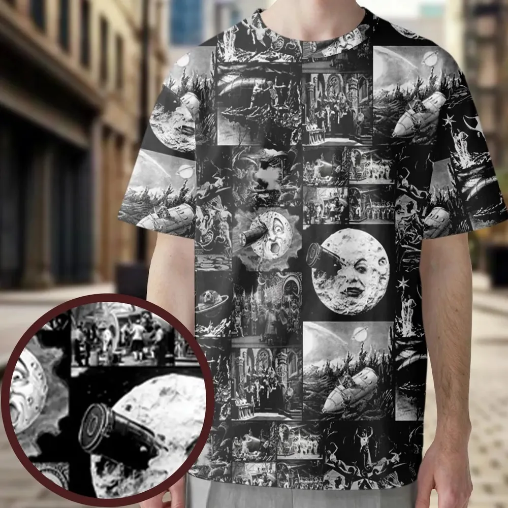 Le Voyage Dans La Lune 1902 All-Over Print Unisex T-Shirt - 3