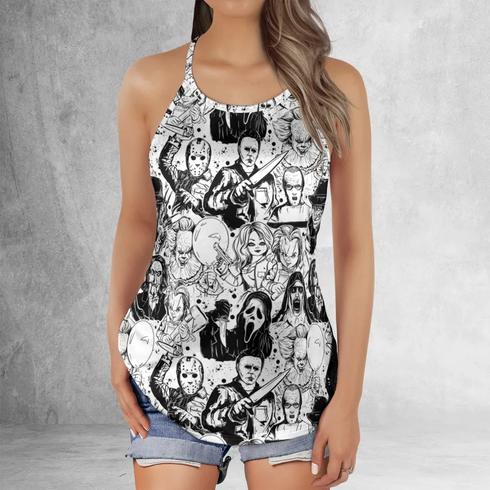 Criss Cross Tank Top - F4YQY155 -  - 2