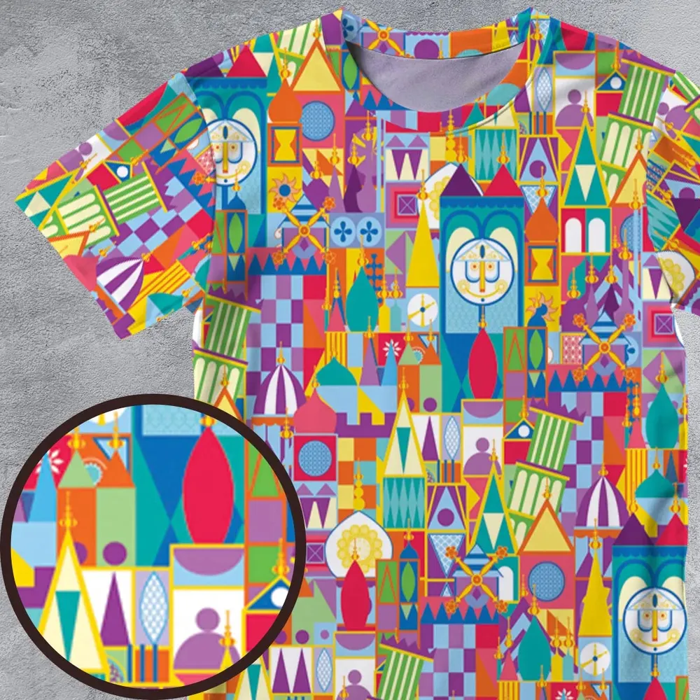 It's a Small World All-Over Print Unisex T-Shirt - 4
