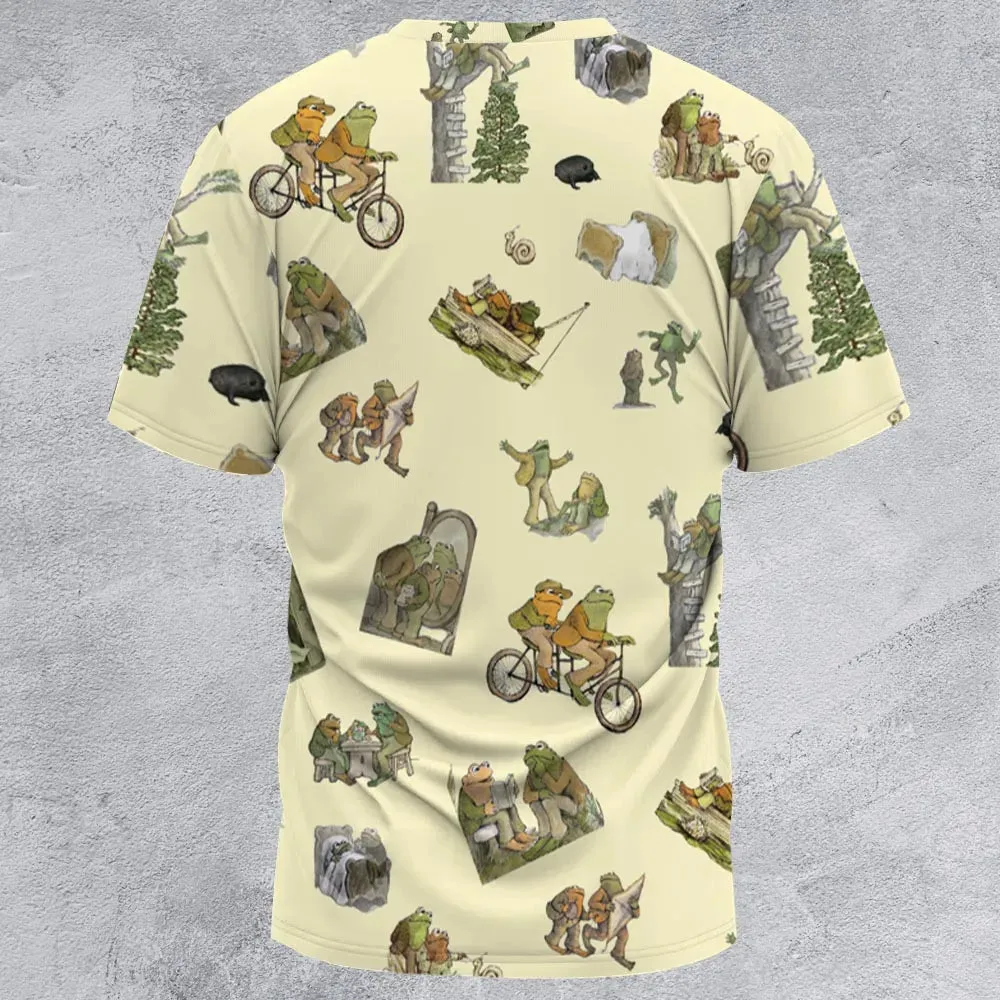 Frog and Toad Pattern All-Over Print Unisex T-Shirt - 2