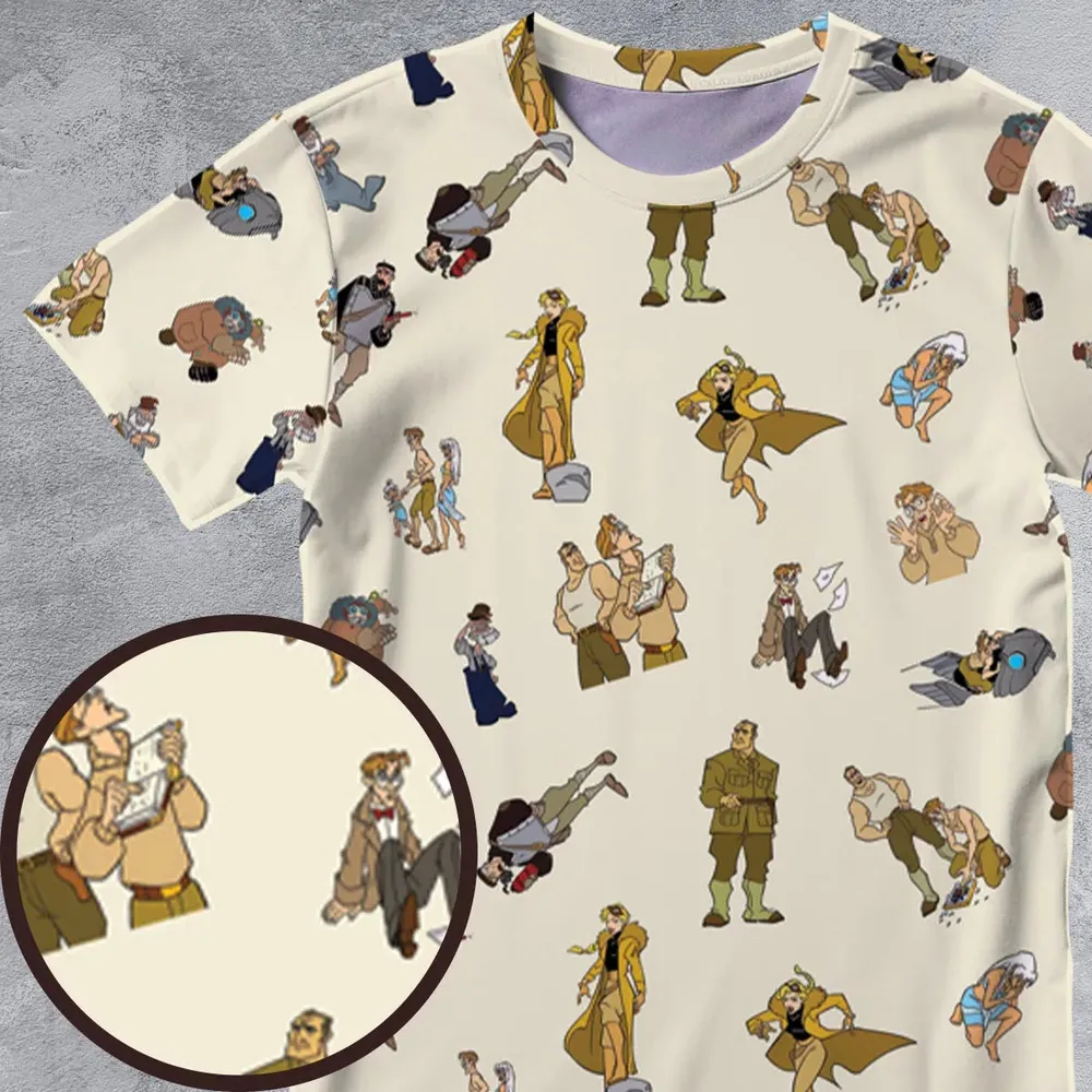 Adventure In Atlantis The Lost Empire All-Over Print Unisex T-Shirt - 4