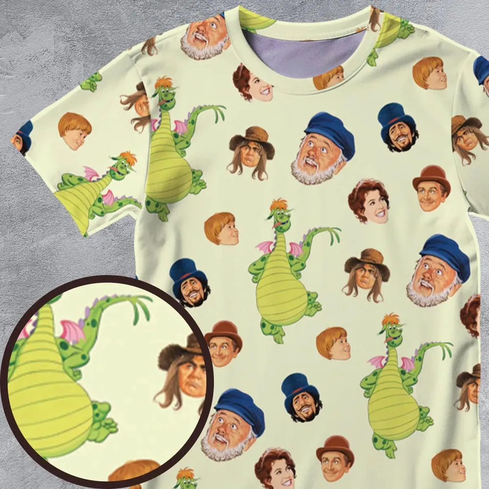 Pete's Dragon Characters All-Over Print Unisex T-Shirt - 4