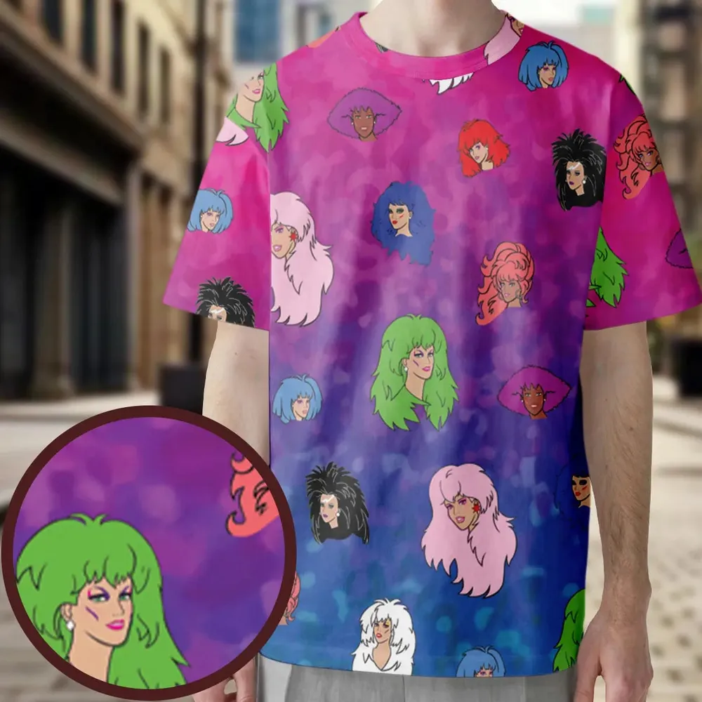 Misfits and Hologram  Jem and the Holograms All-Over Print Unisex T-Shirt - 3