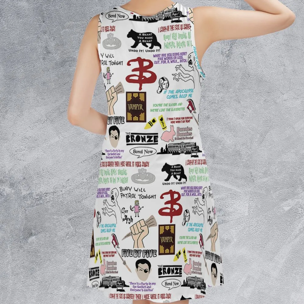 Sleeveless Dress - HWLKXFAB -  - 2
