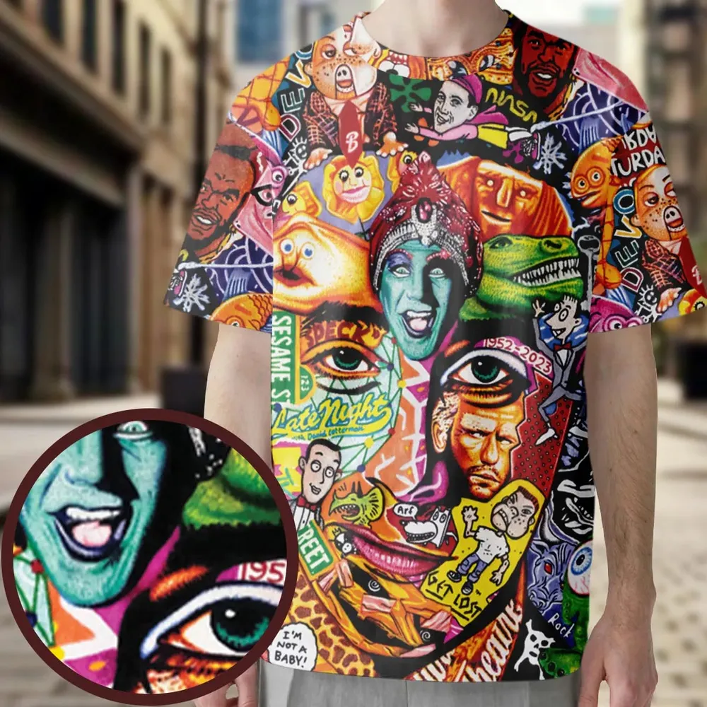 Scavenger Hunt Pee Wee Herman All-Over Print Unisex T-Shirt - 3