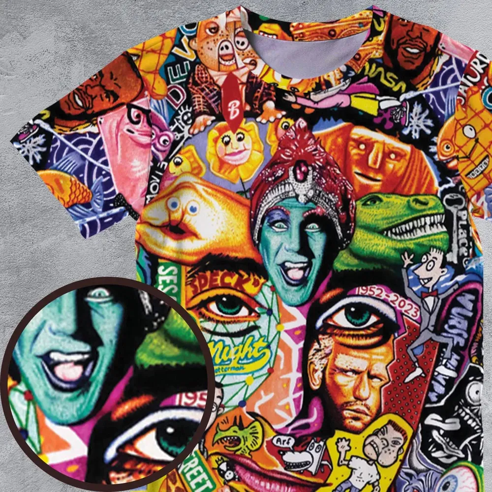 Scavenger Hunt Pee Wee Herman All-Over Print Unisex T-Shirt - 4