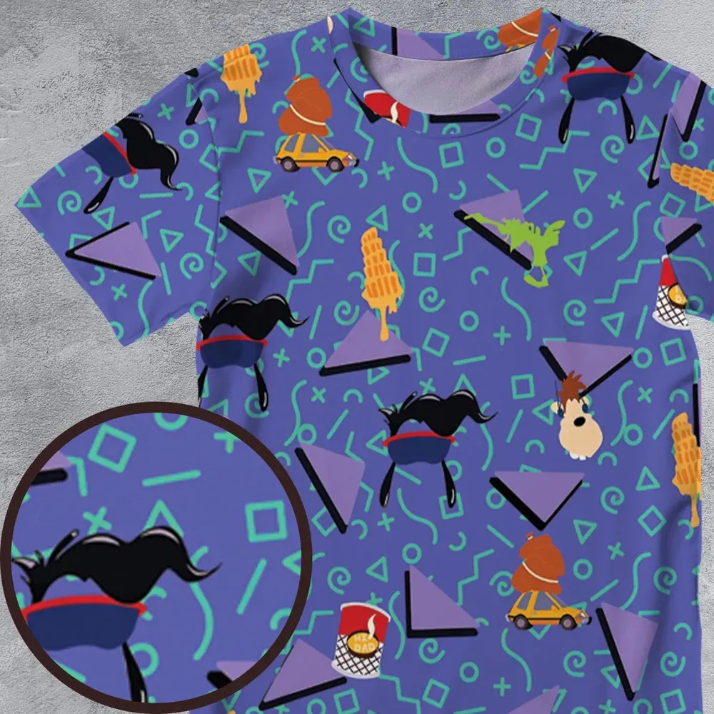 90's Styled Goofy Movie All-Over Print Unisex T-Shirt - 4