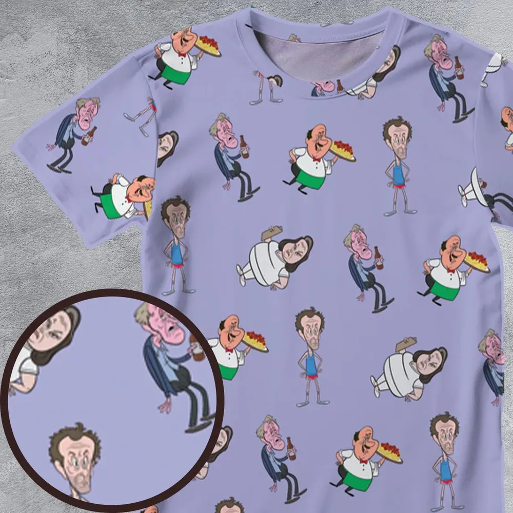 The Ricky Gervais Show All-Over Print Unisex T-Shirt - 4