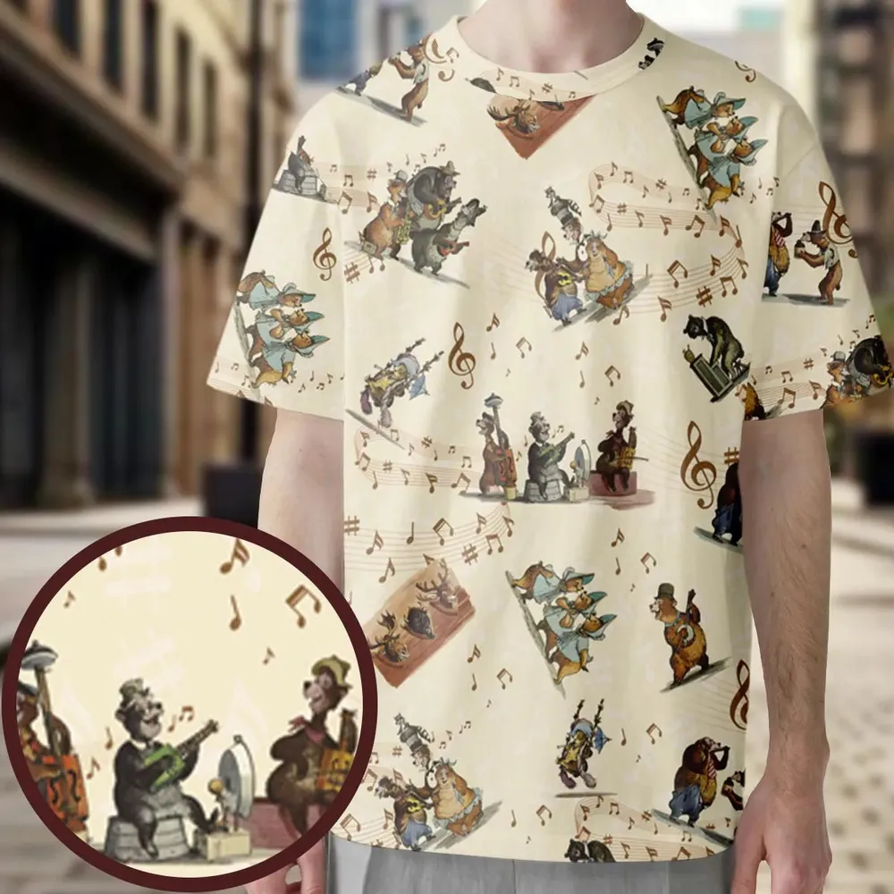 Country Bear Jamboree All-Over Print Unisex T-Shirt - 3