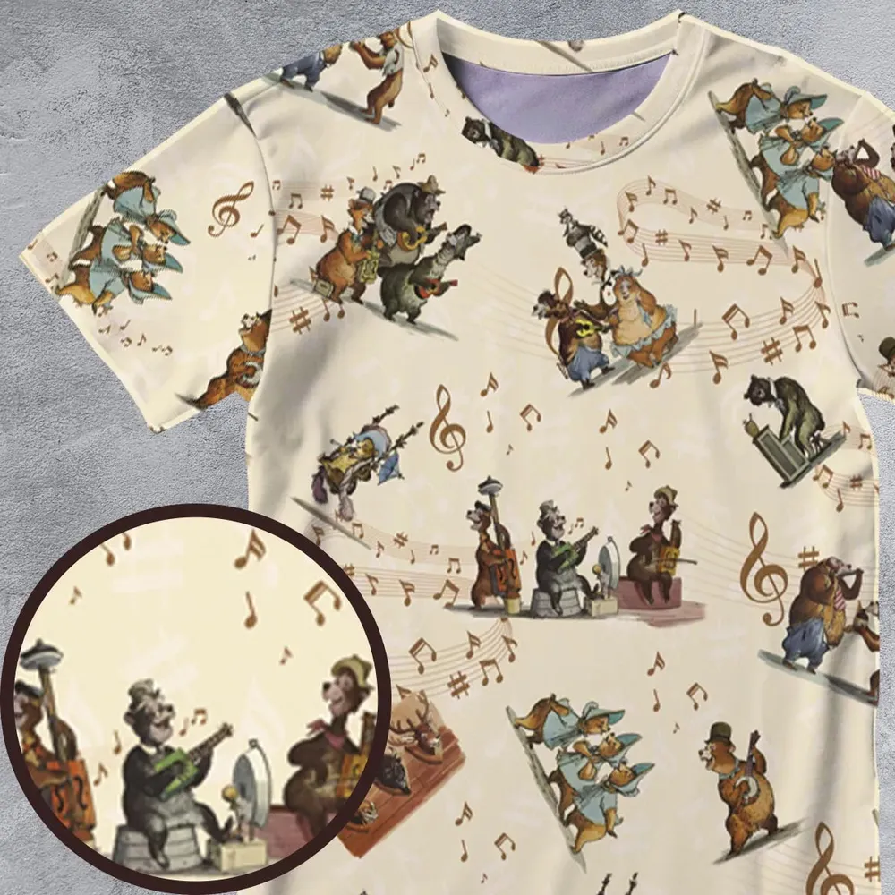 Country Bear Jamboree All-Over Print Unisex T-Shirt - 4