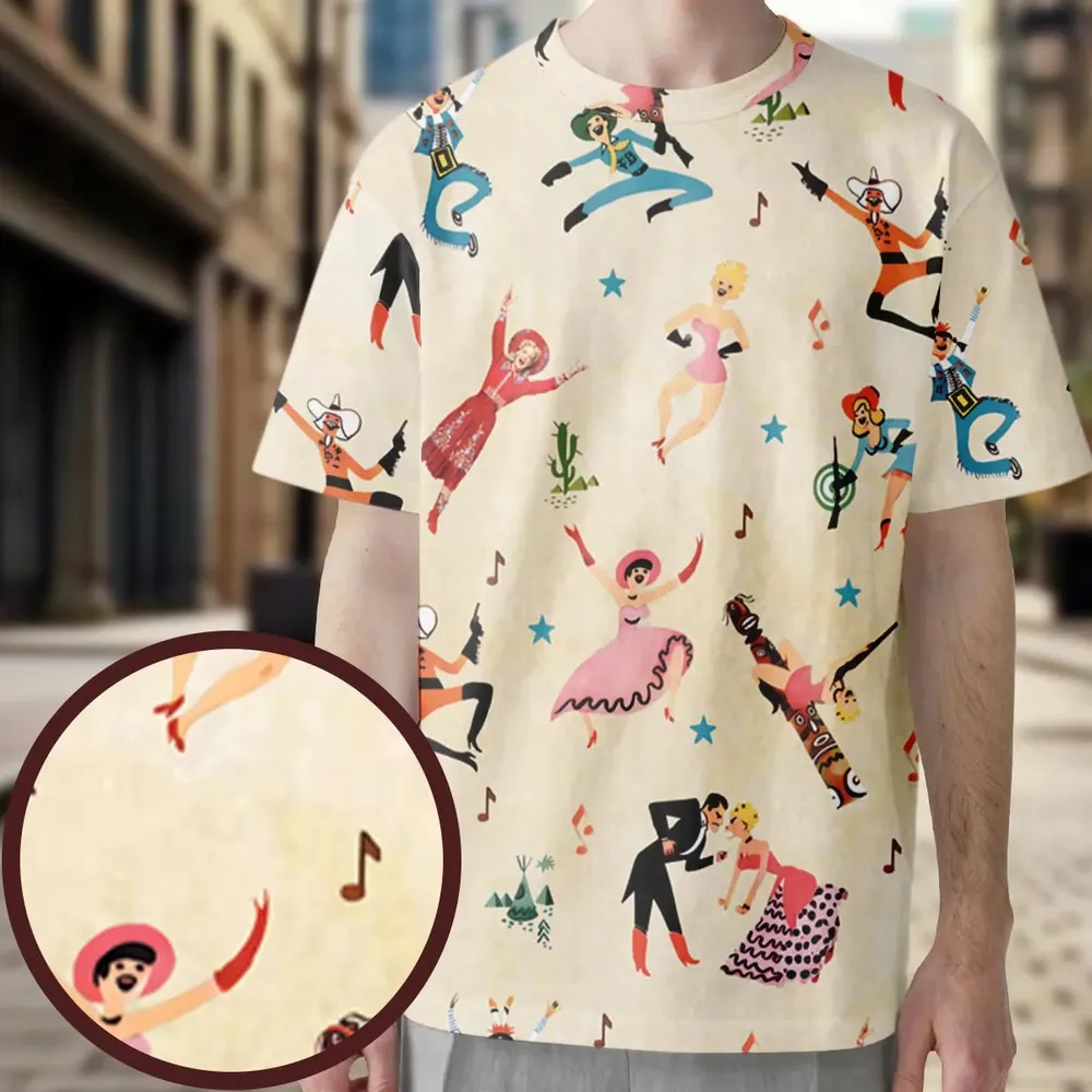 Annie Get Your Gun Characters All-Over Print Unisex T-Shirt - 3