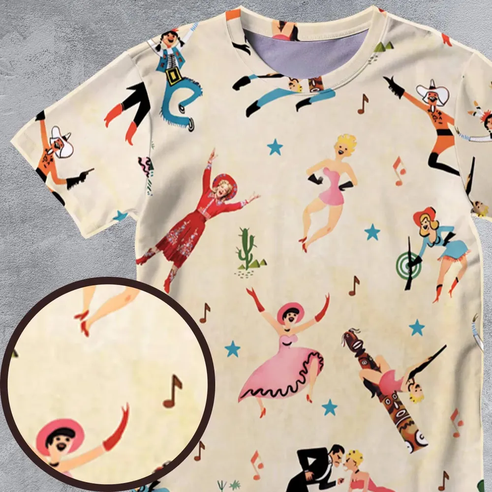 Annie Get Your Gun Characters All-Over Print Unisex T-Shirt - 4