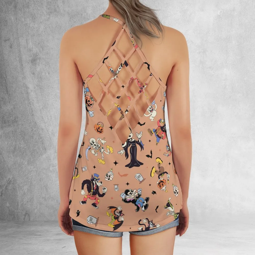 Criss Cross Tank Top - BTUK6DZA -  - 3