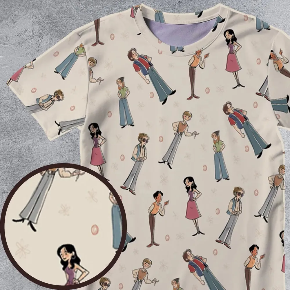Seventies Vibes That '70s Show All-Over Print Unisex T-Shirt - 4