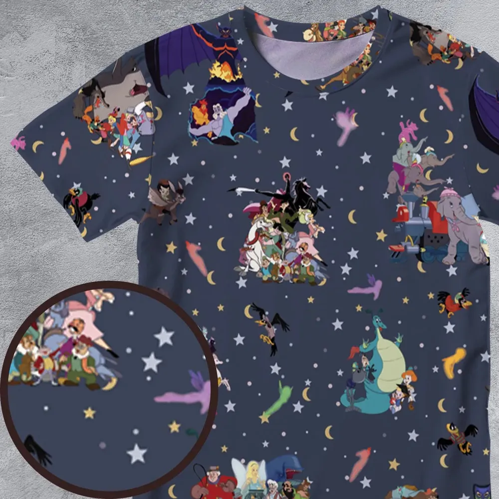 Classic Cartoon 1937-1949 All-Over Print Unisex T-Shirt - 4