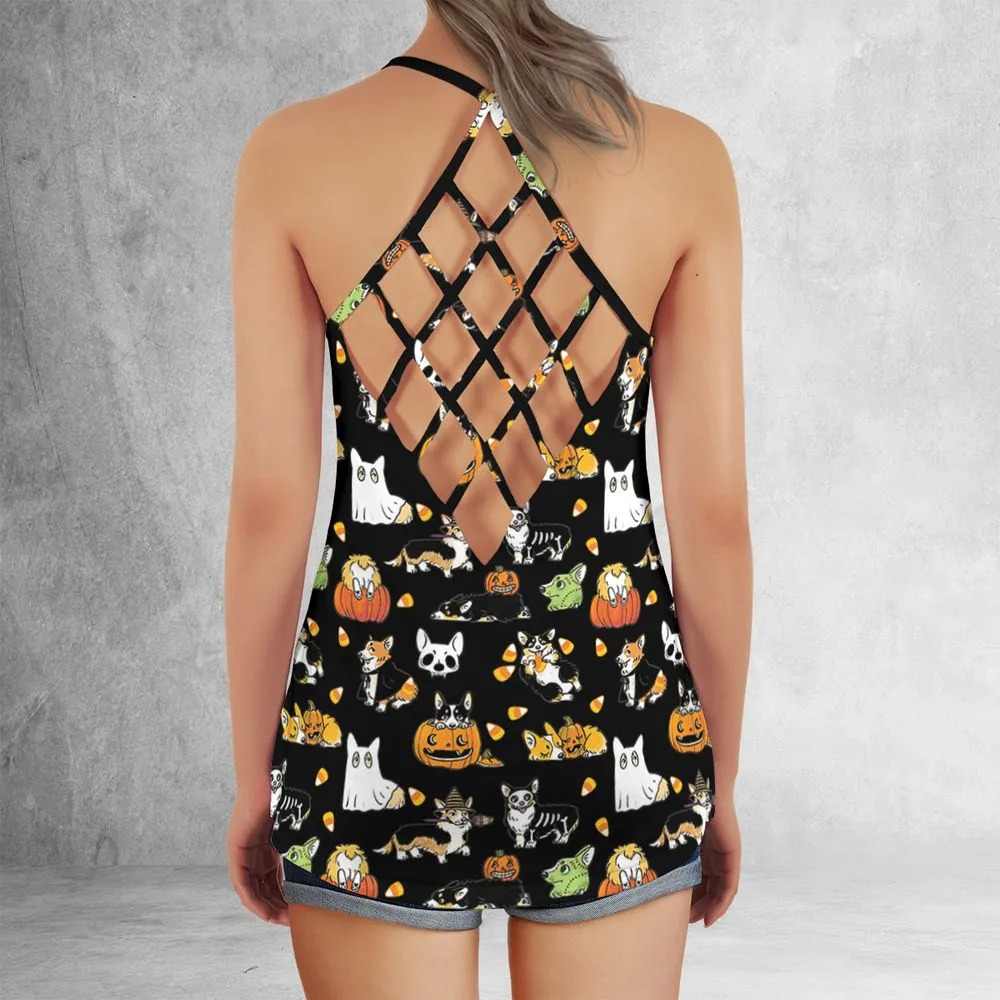 Criss Cross Tank Top - 7MVS17EX -  - 3