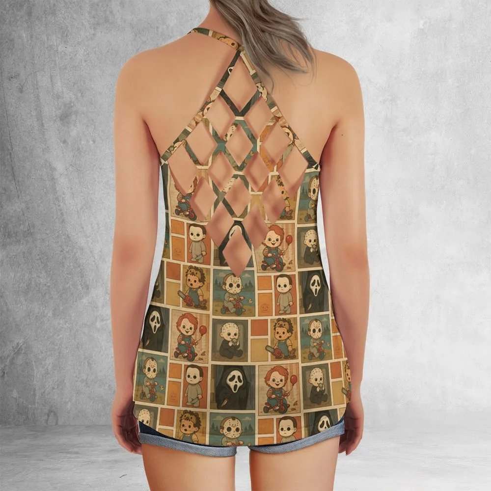 Criss Cross Tank Top - LJDC6GRD -  - 3