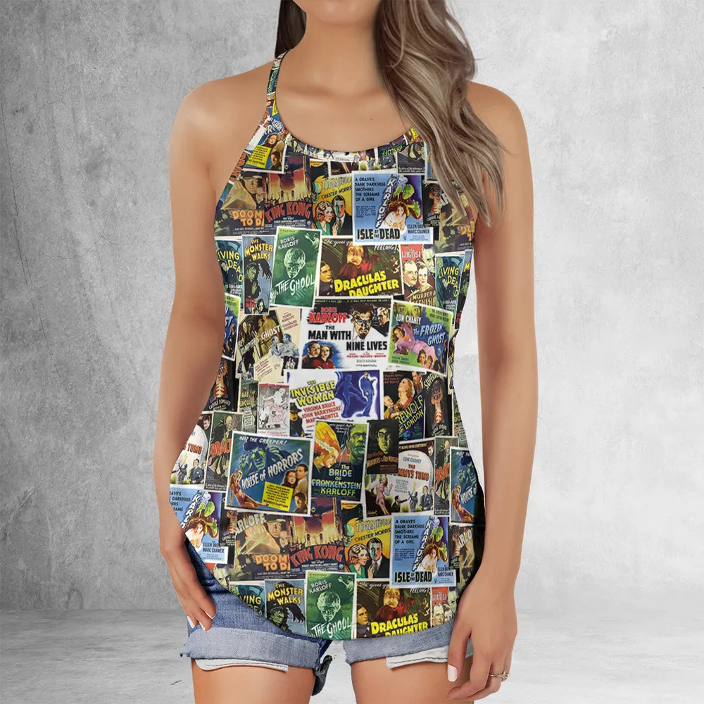 Vintage Horror Criss Cross Tank Top - 2