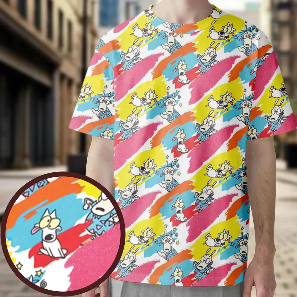 Rocko's Paint Brush All-Over Print Unisex T-Shirt - 3