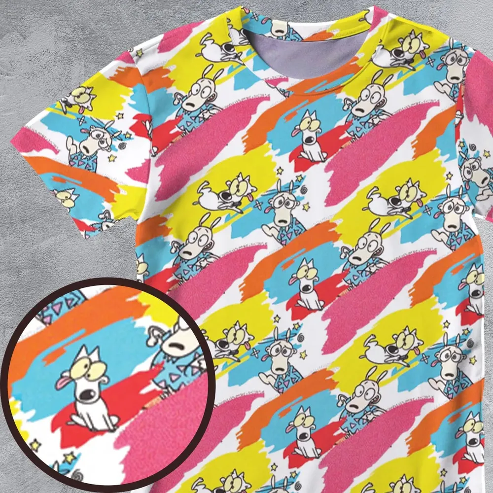 Rocko's Paint Brush All-Over Print Unisex T-Shirt - 4