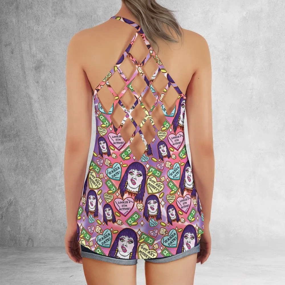 Criss Cross Tank Top - KLVV68BX -  - 3