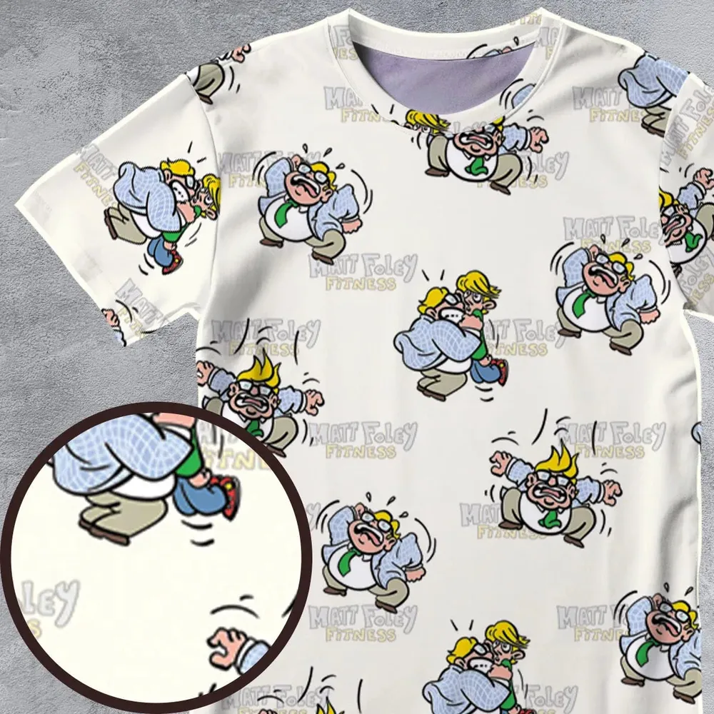 Matt Foley Fitness Exercises SNL All-Over Print Unisex T-Shirt - 4