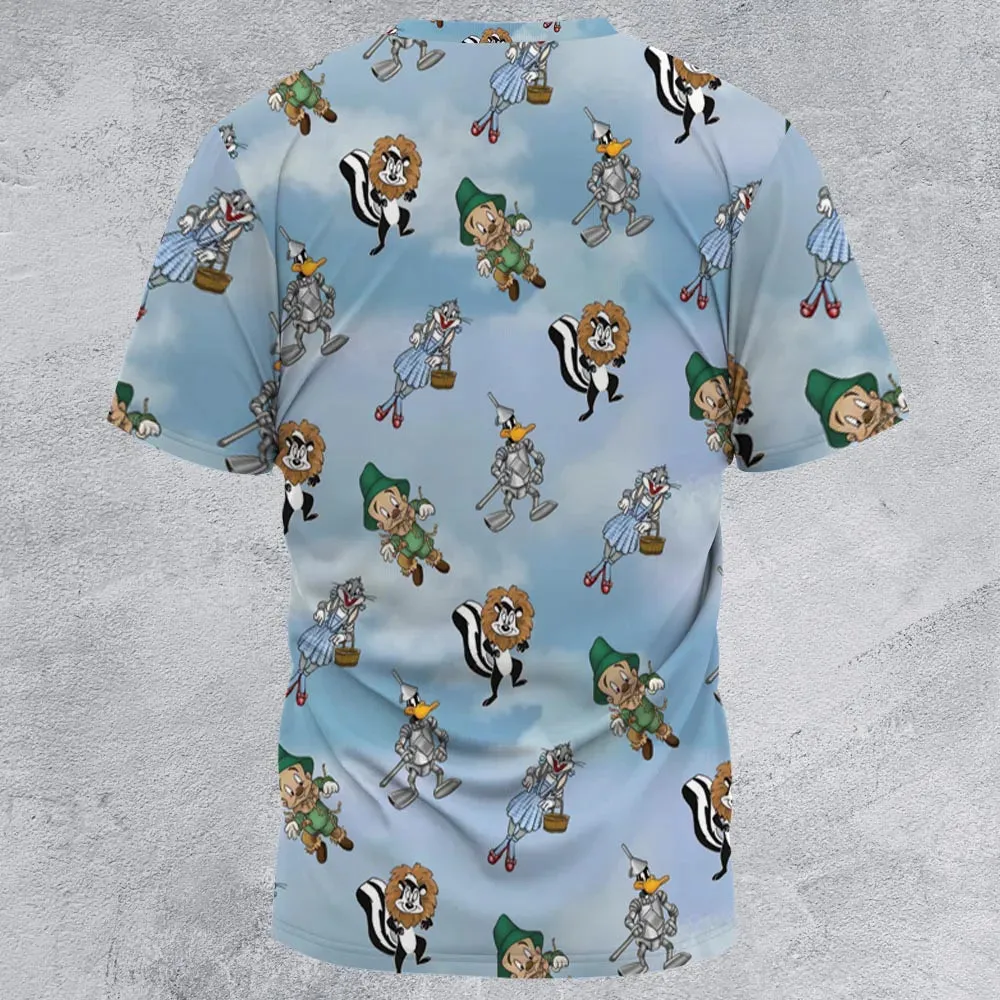 The Wizard Of Draws Looney Tunes All-Over Print Unisex T-Shirt - 2