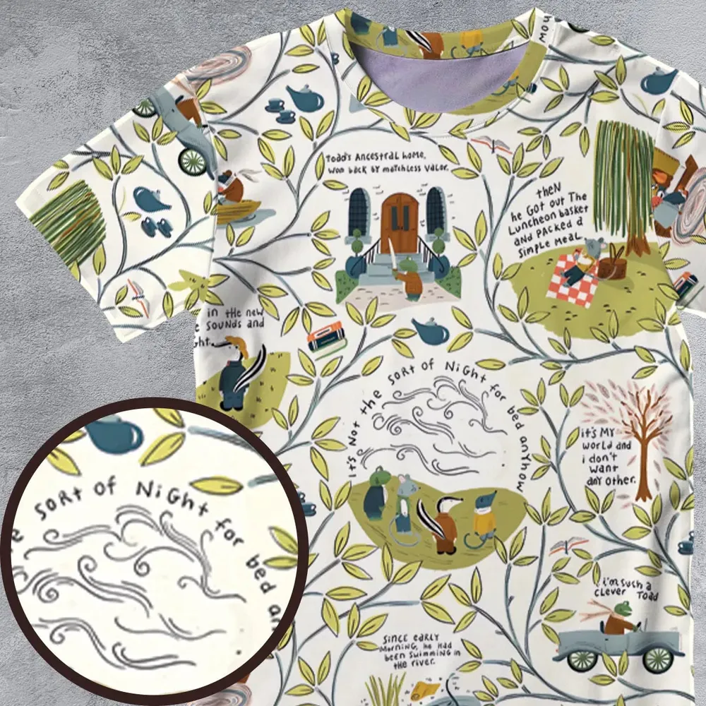 Mr Toad And Friends The Wind in the Willows All-Over Print Unisex T-Shirt - 4