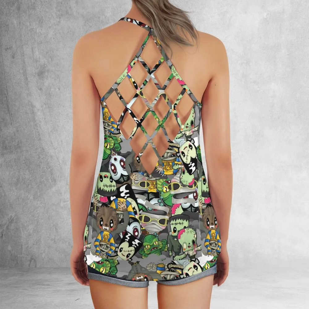 Criss Cross Tank Top - MD6QGQUM -  - 3