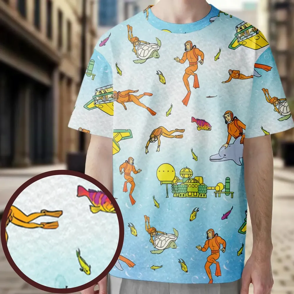 Underwater Sealab 2020 All-Over Print Unisex T-Shirt - 3