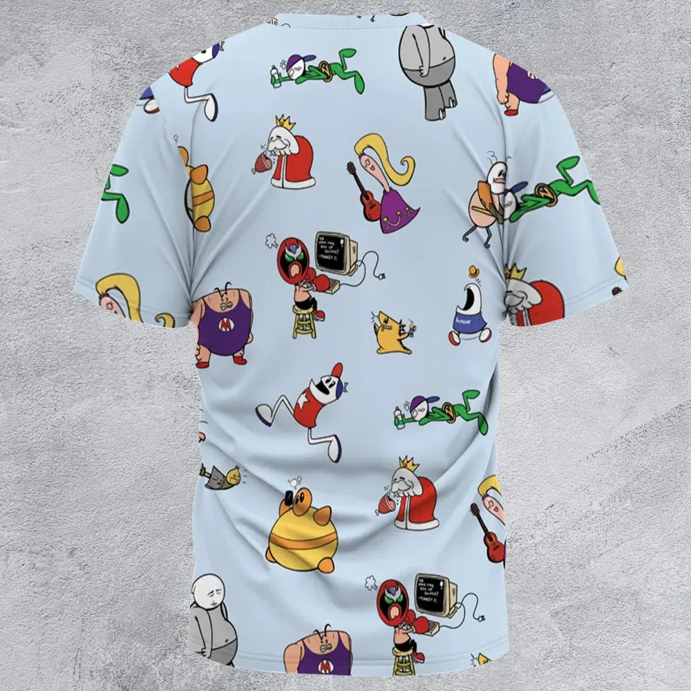 Retro Webtoon Homestar All-Over Print Unisex T-Shirt - 2