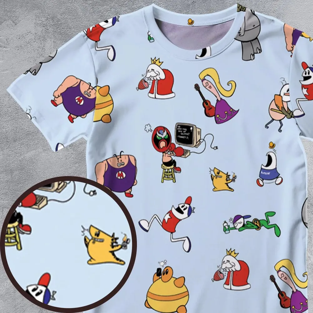 Retro Webtoon Homestar All-Over Print Unisex T-Shirt - 4