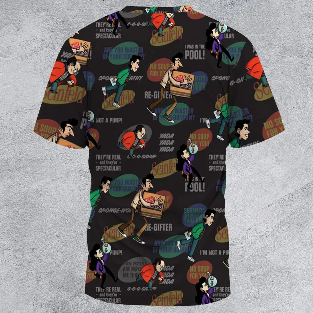 Retro Laughs Seinfeld All-Over Print Unisex T-Shirt - 2