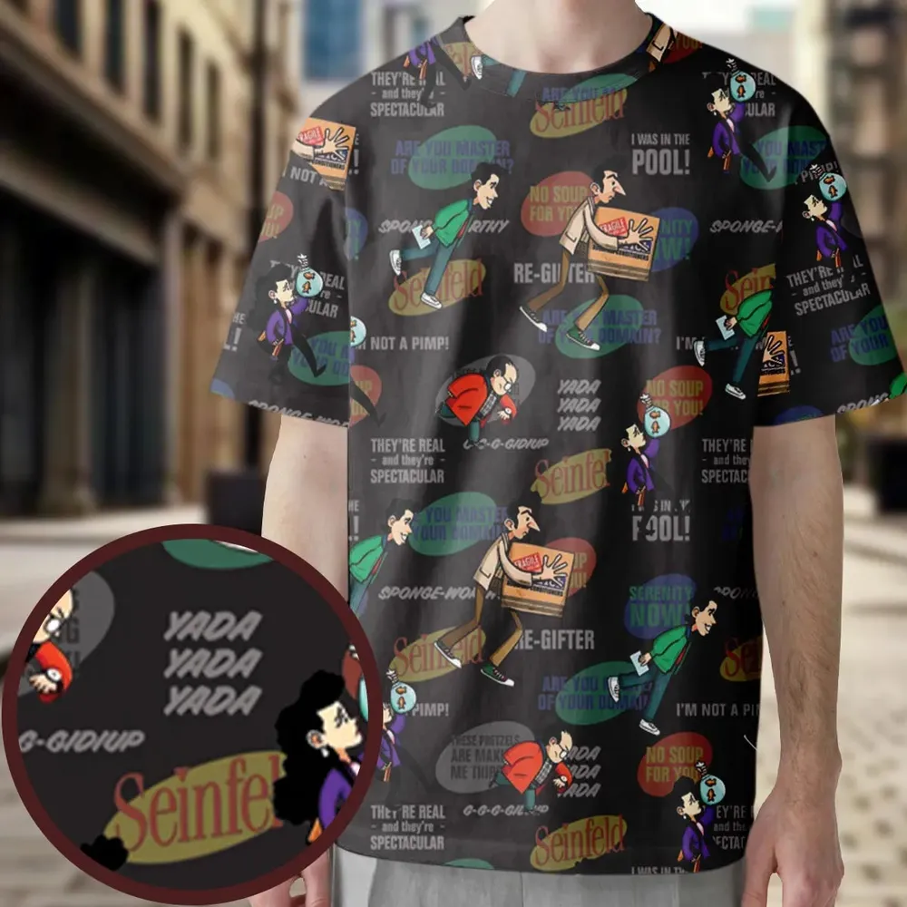 Retro Laughs Seinfeld All-Over Print Unisex T-Shirt - 3