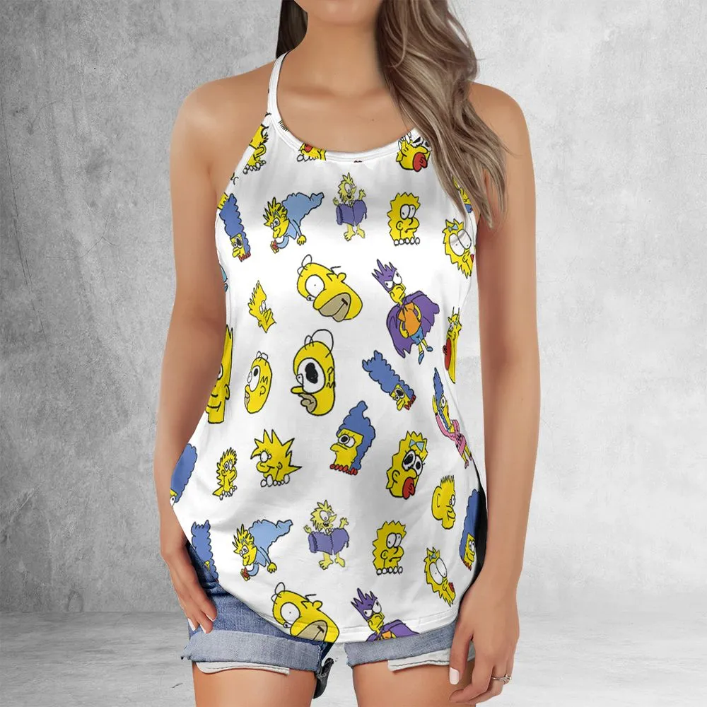 Criss Cross Tank Top - 9SRWCNPK -  - 2