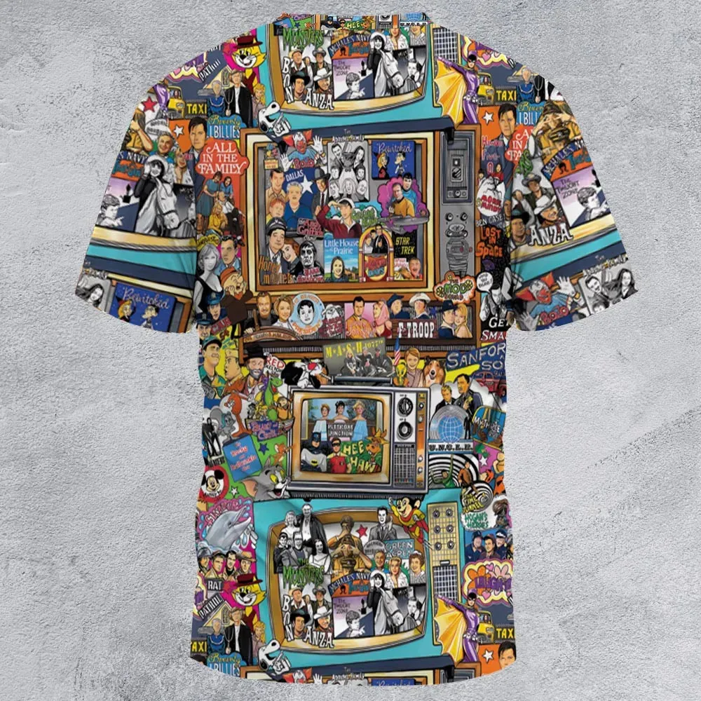 Timeless Memories of TV All-Over Print Unisex T-Shirt - 2