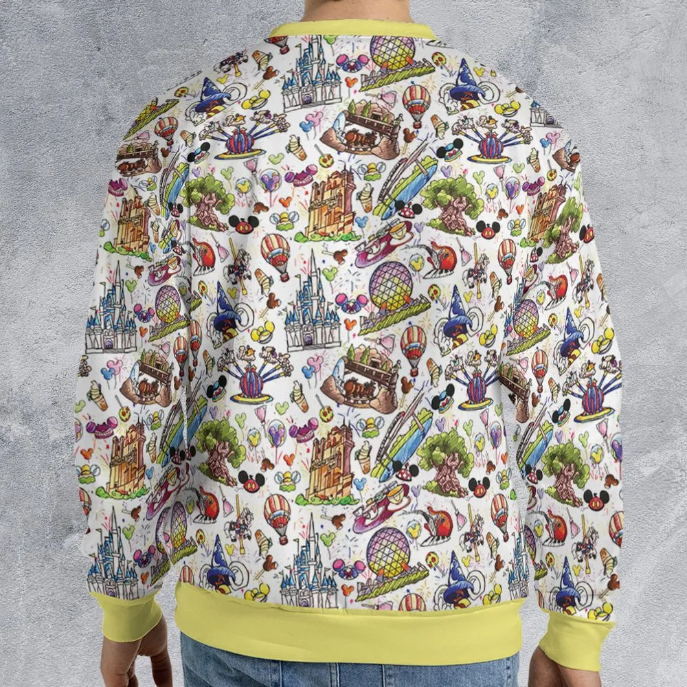 All-over Print Sweatshirt - HPY95LZ6 -  - 2