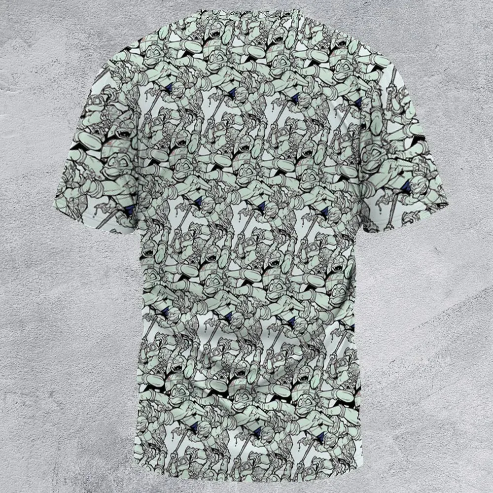 Rise of the TMNT All-Over Print Unisex T-Shirt - 2