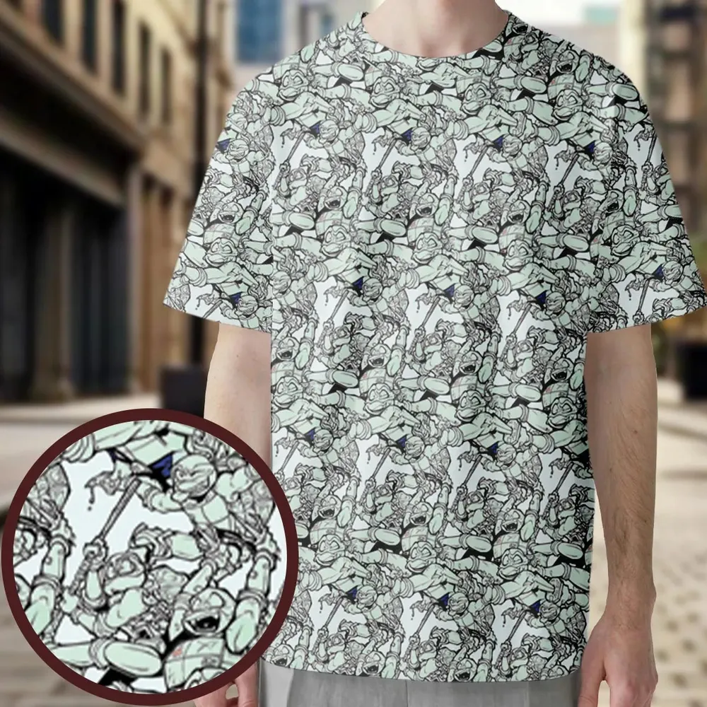 Rise of the TMNT All-Over Print Unisex T-Shirt - 3
