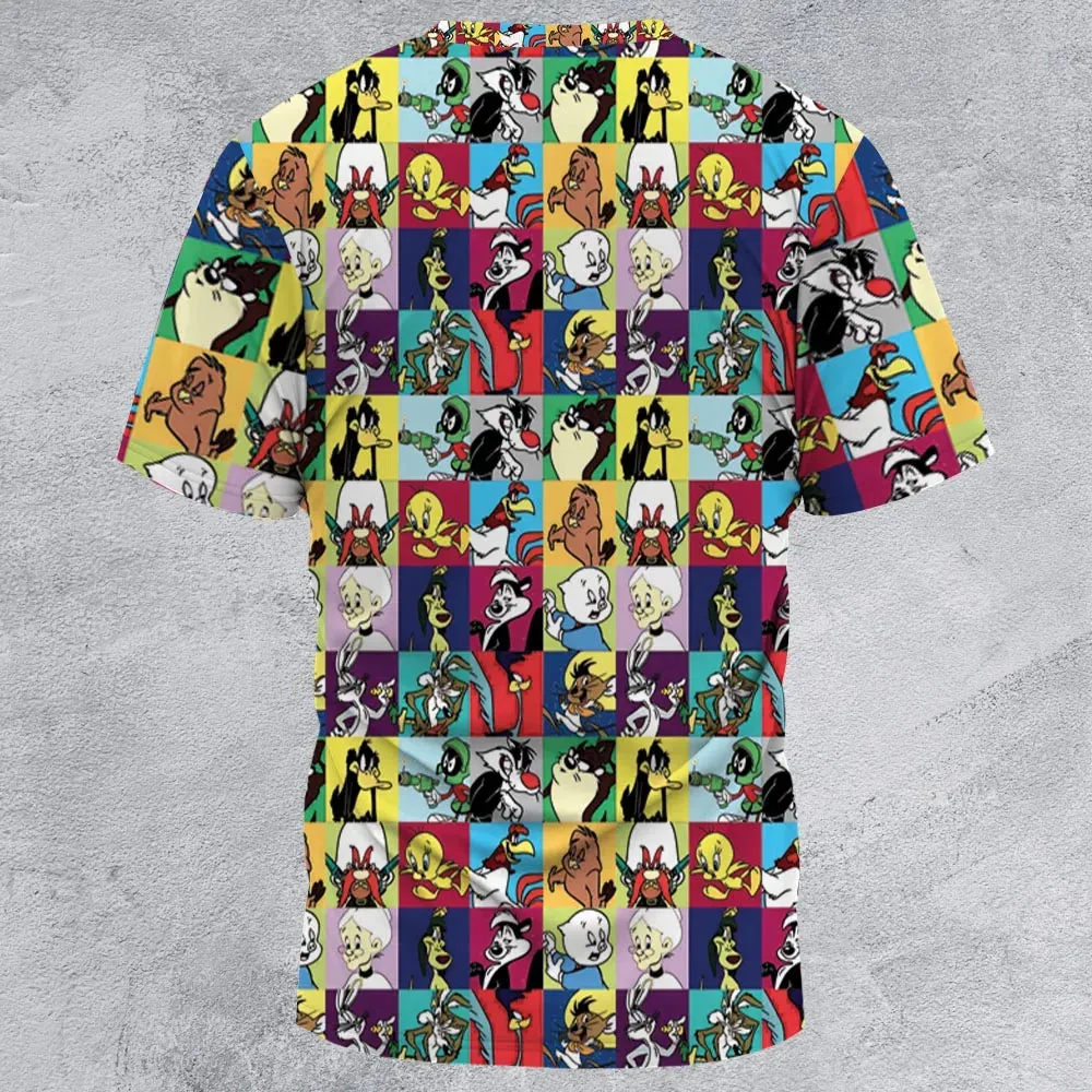 Saturday Morning Nostalgia All-Over Print Unisex T-Shirt - 2